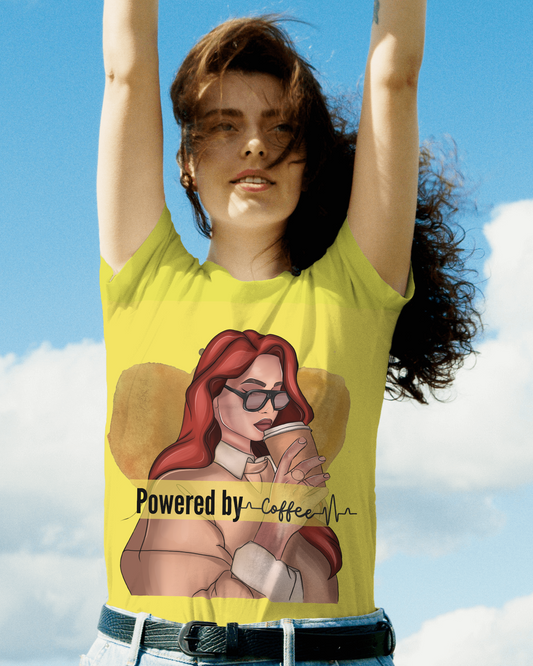 'POWERED by Coffee'- T-shirt